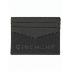 Givenchy Rectangular Black Cowhide Leather Card Wallet - NWT